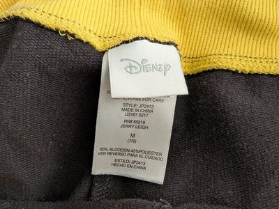 Disney Minnie Mouse Black & Yellow Cropped Sweatpants - Size Small/Medium