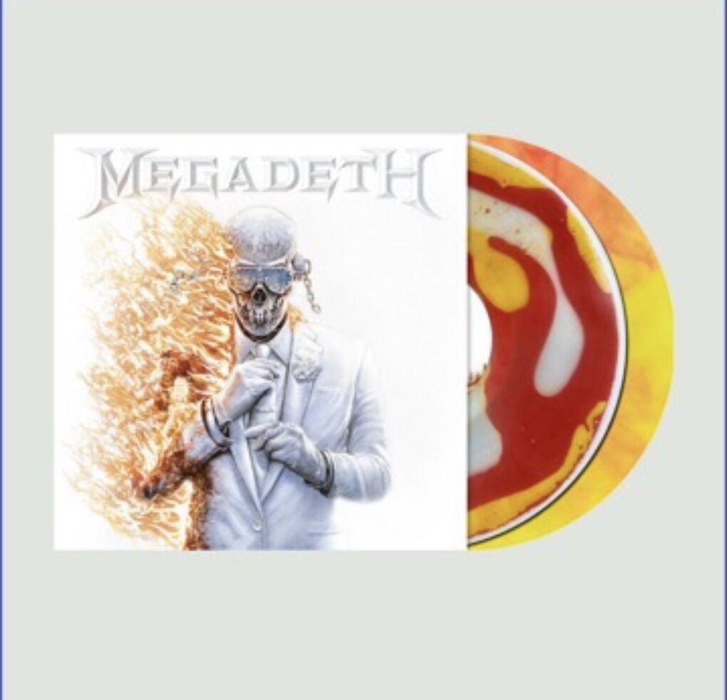 Megadeth 2026 Red & Yellow Liquid Filled Vinyl