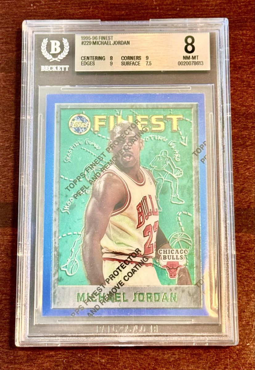 1995-96 Finest Michael Jordan #229 BGS/Beckett 8 NM-MT Chicago Bulls