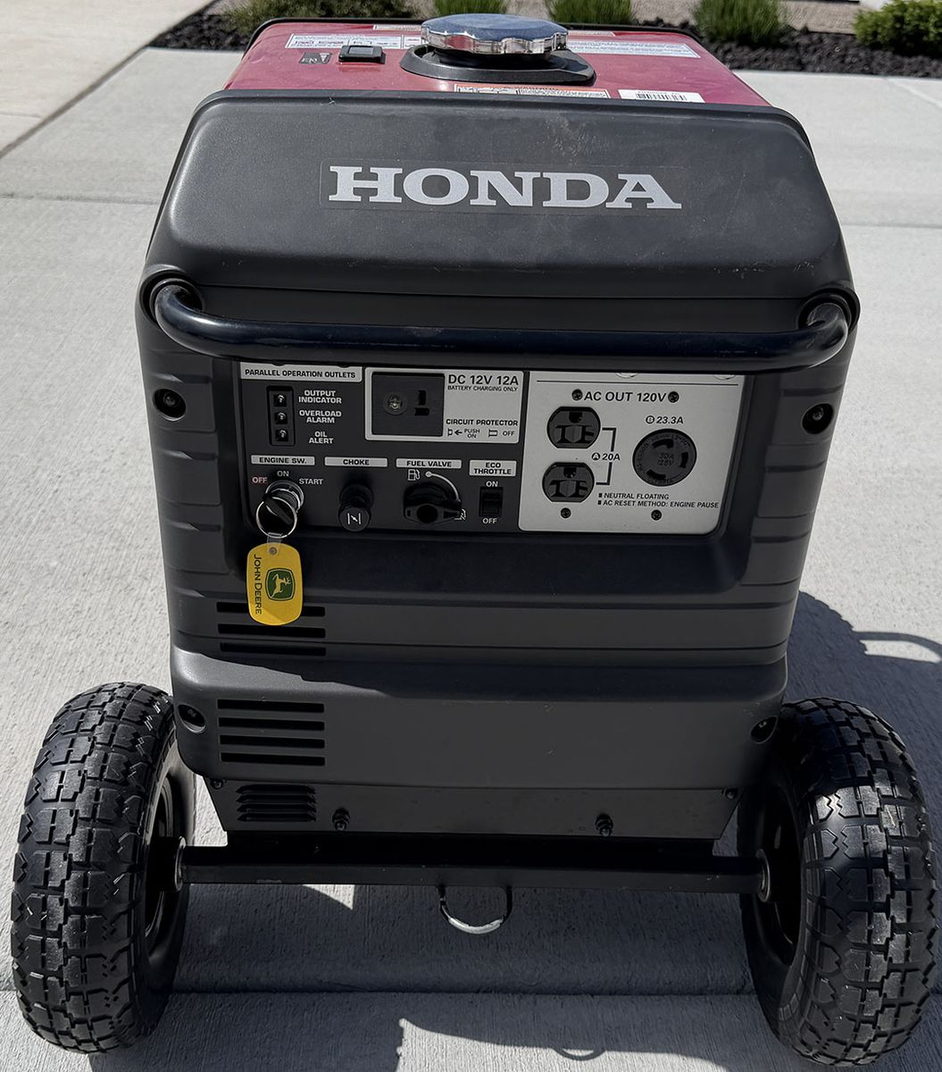 Honda EU3000iS 3000 watt 120V inverter generator with CO-MINDER