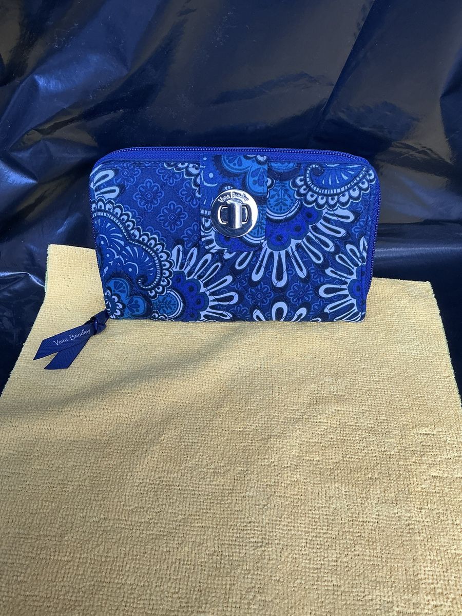 Vera Bradley Quilted Cotton Turnlock Wallet