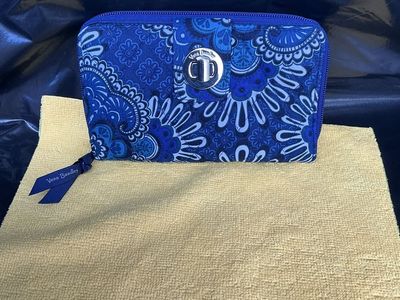 Vera Bradley Quilted Cotton Turnlock Wallet