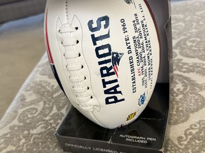 New England Patriots Full Size Autograph Football with Sharpie Pen (Signed by Kyle Van Noy)