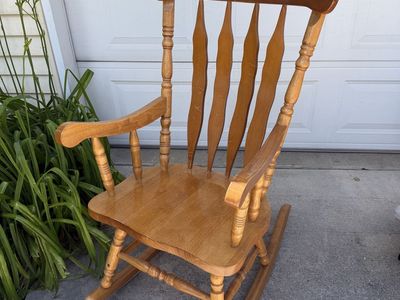 Wooden rocking chair