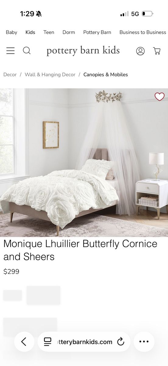 Butterfly decor over bed (2 available)