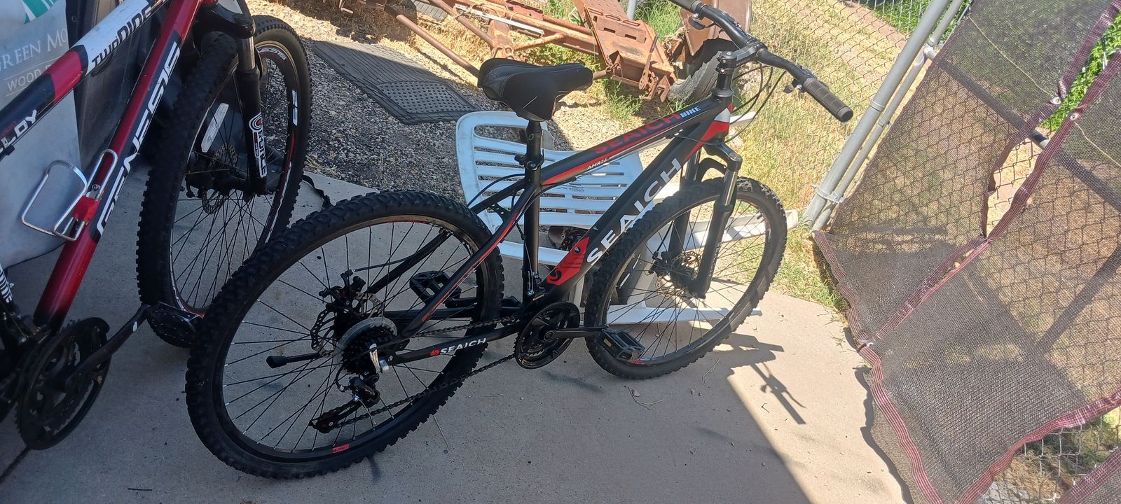 SEAICH AMRA Mountain Bike - Black/Red, Adult Size