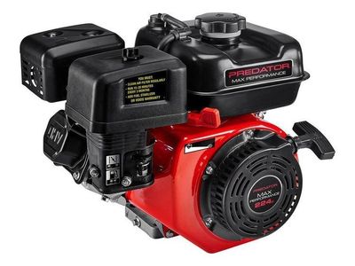 Brand New Predator 224cc Max Performance Gas Engine, Horizontal Shaft, 6.6 HP