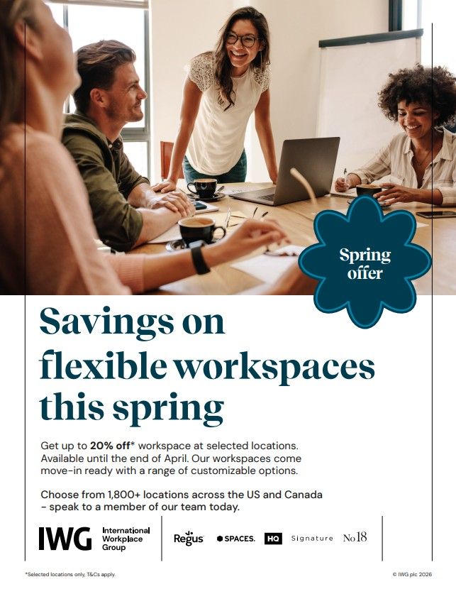 Grow Your Business This April — Start With the Right Office! 20% Off This Month!