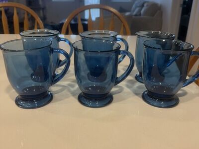 Blue Glass Cups