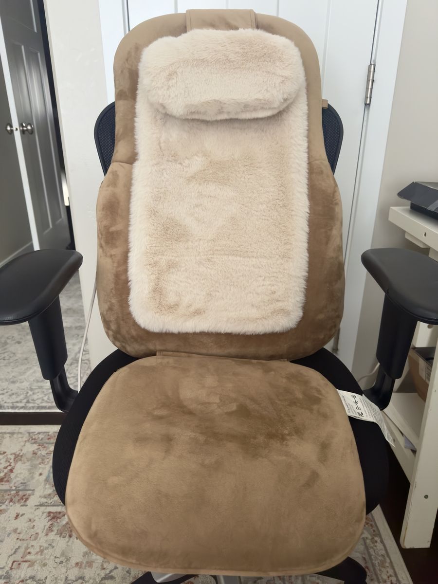Sharper Image Shiatsu Luxe Chair Pad