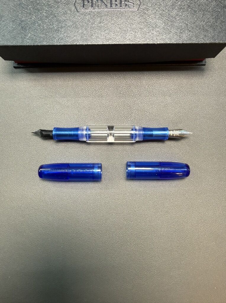 PenBBS 469 Double Nib Fountain Pen F/M - Clear Sky