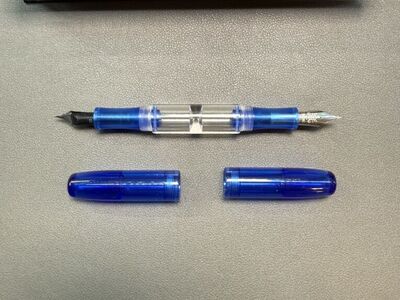 PenBBS 469 Double Nib Fountain Pen F/M - Clear Sky