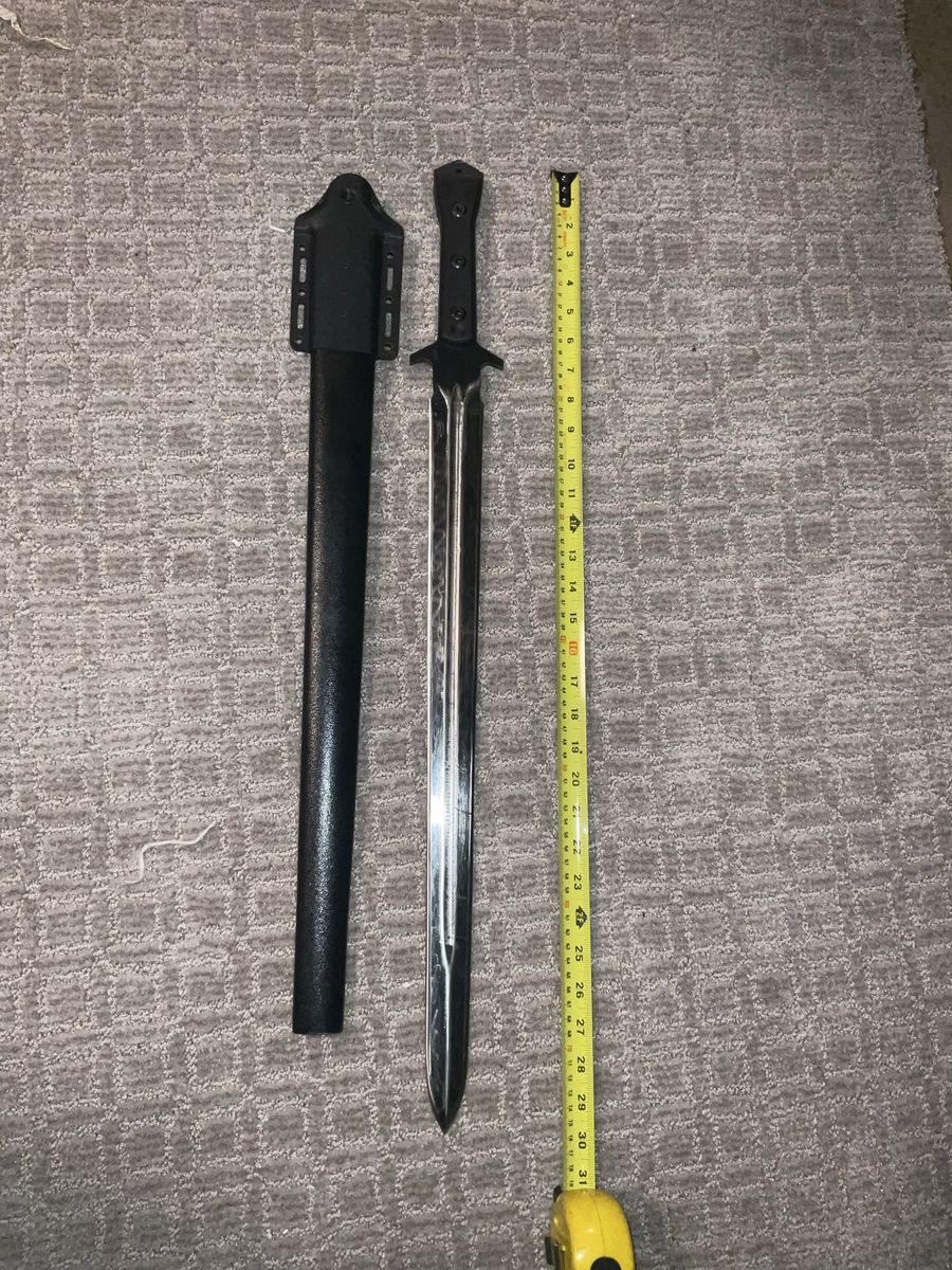 APOC Survival Broad Sword - Angus Trim Design - 9260 Spring Steel