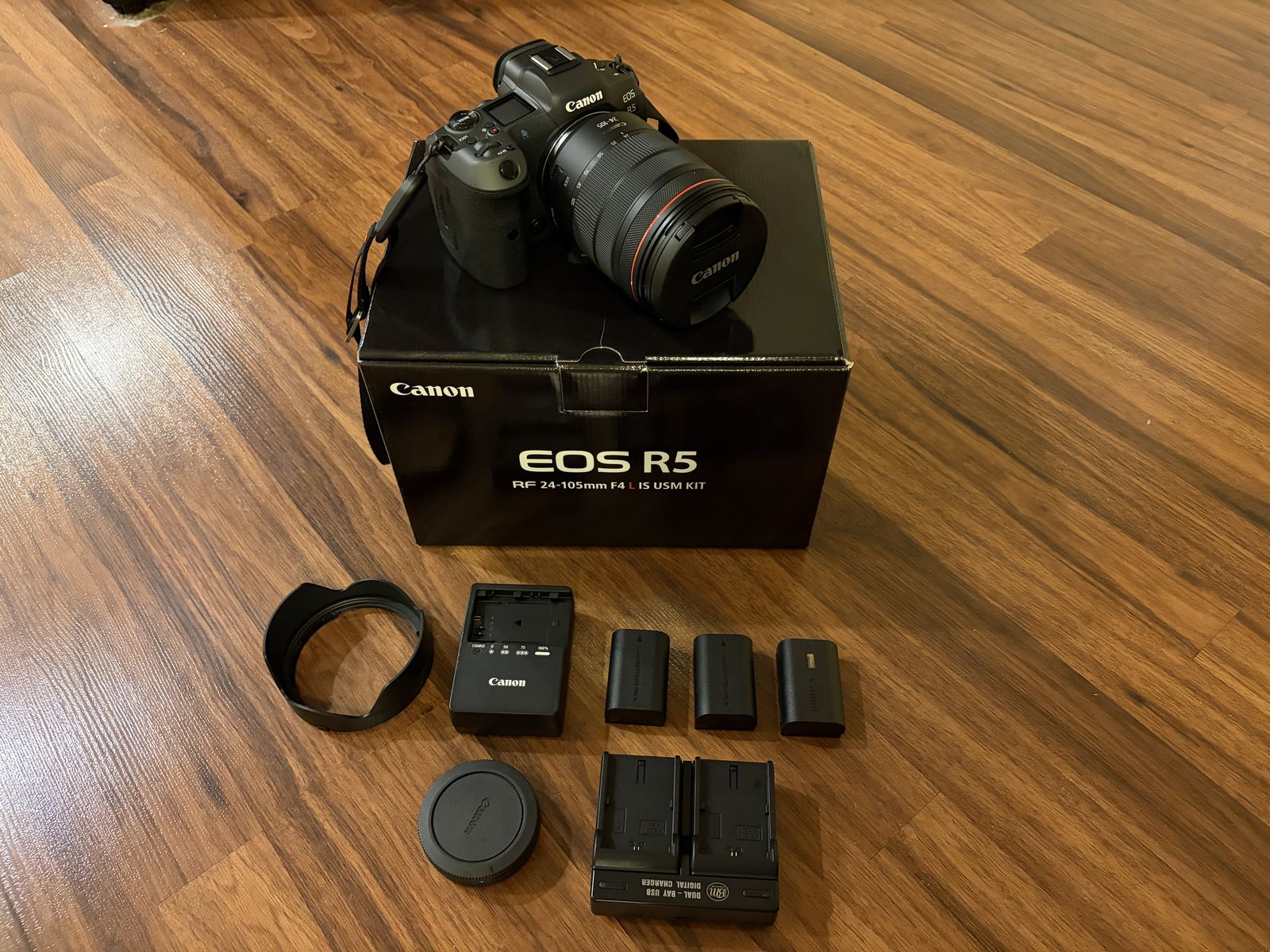 Canon R5 w/ 24-105 f4 L Mint in Box