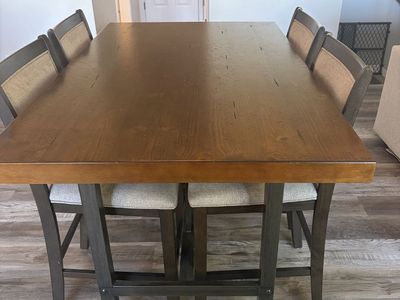 Bar height table & chairs