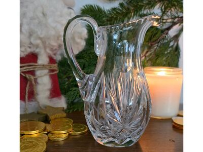 Antique American Brilliant Cut Glass Small Pitcher – 6" – ABP