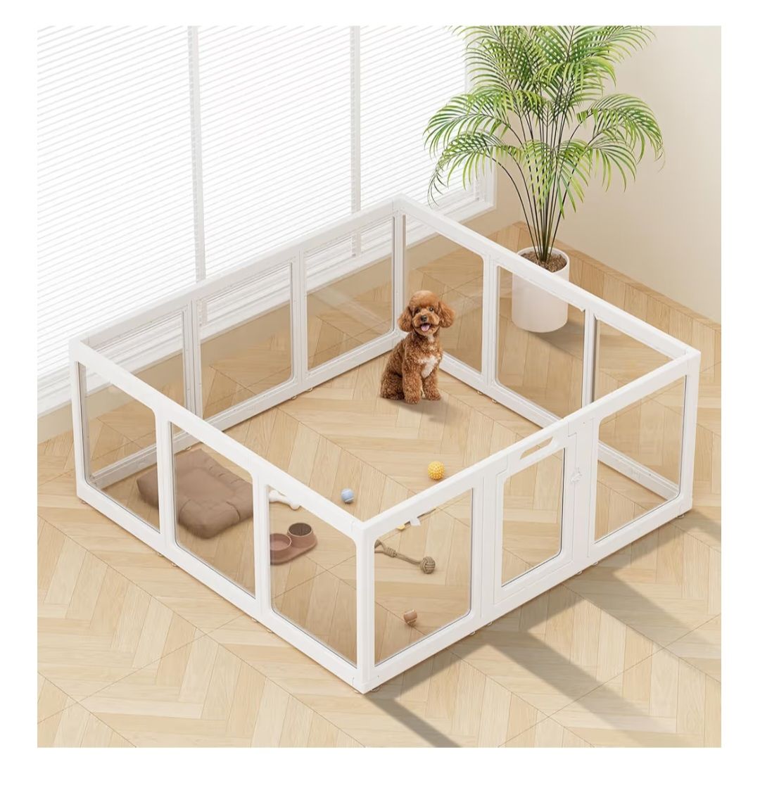 NEW ClimbHome Clear Acrylic Dog / Small Pet Playpen