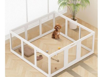NEW ClimbHome Clear Acrylic Dog / Small Pet Playpen