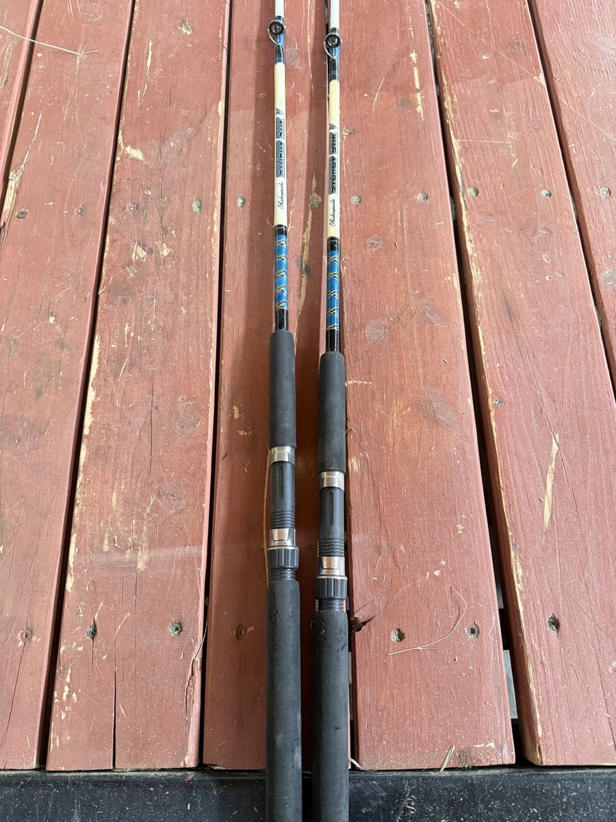 Shakespeare Sturdy Stik 7'0" Medium Action 15-30lb Fishing Rods (Pair)