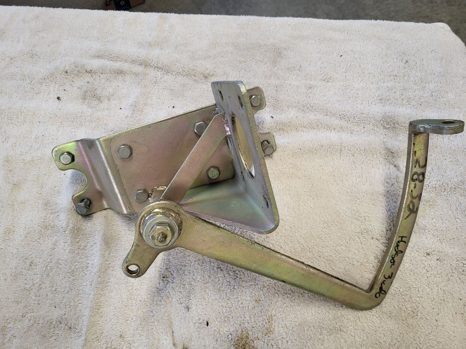 Universal frame mounted brake pedal assembly