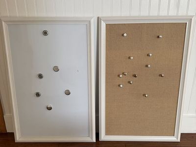 Magnetic Dry Erase Board & Cork Board Set
