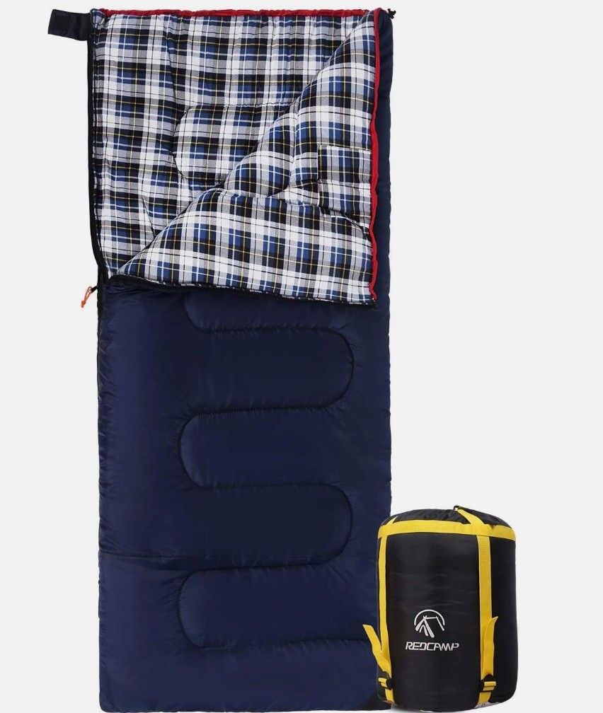 REDCAMP Outdoors Cotton Flannel Sleeping bag for Camping Hiking Climbing rc11062