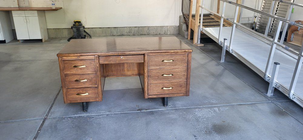 Old, unique Jasper Executive desk.