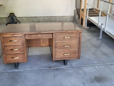Old, unique Jasper Executive desk.