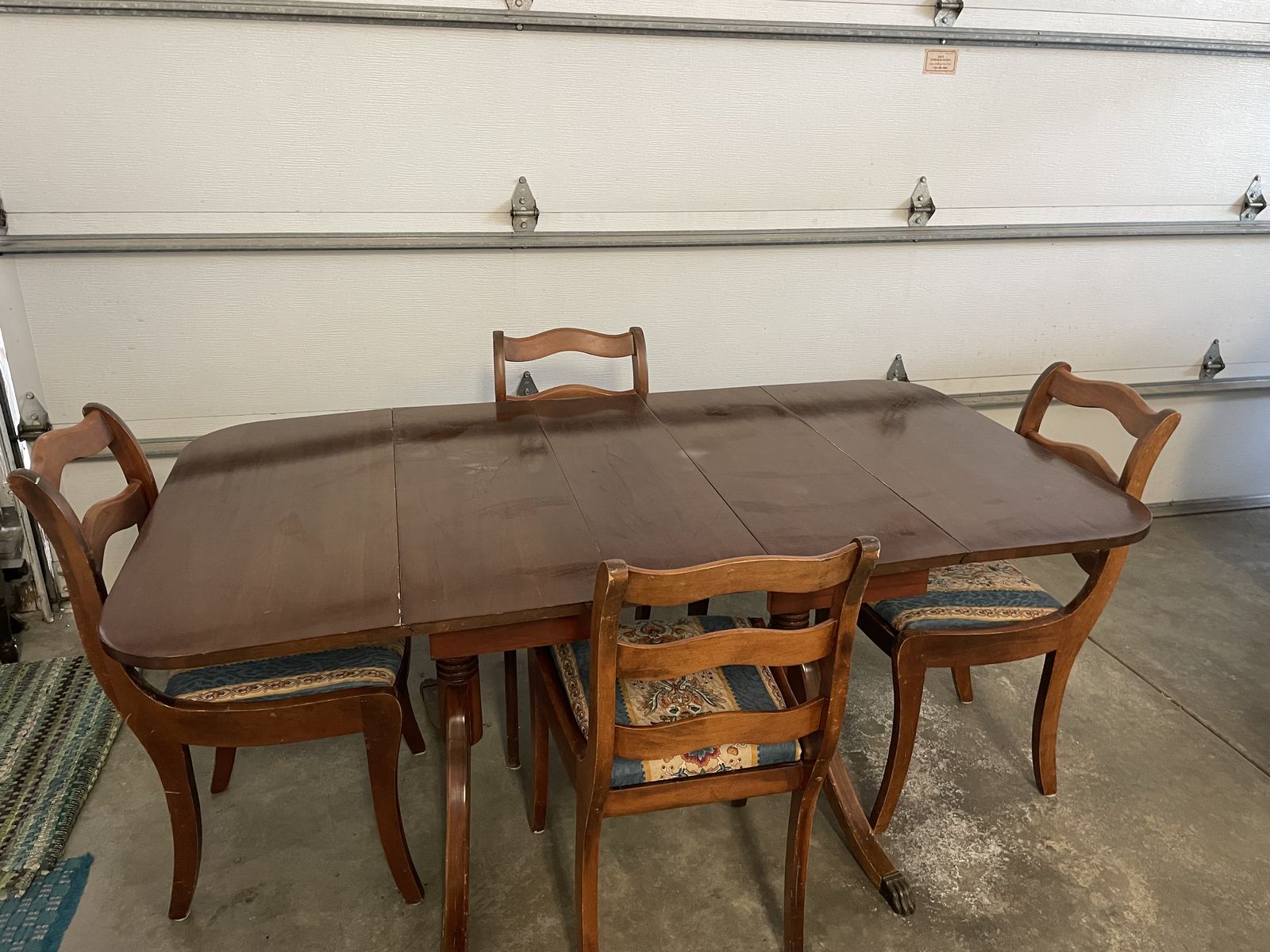 Duncan Phyfe Dining Table Set Mid-Century - Restoration Project