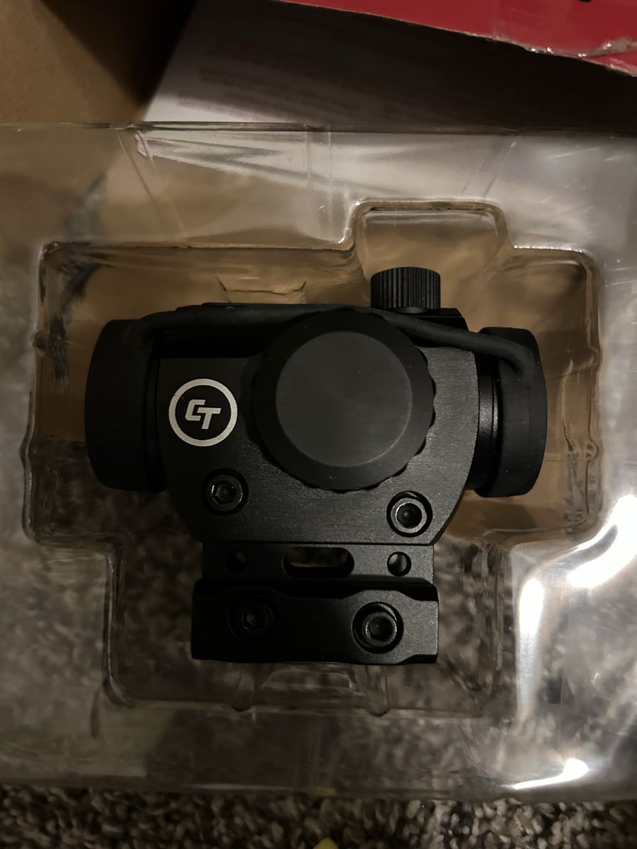 Crimson Trace CT Electronic Red/Green Dot Sight 4.0 MOA, 7 Brightness Levels, Anodized Black