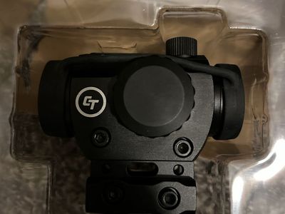 Crimson Trace CT Electronic Red/Green Dot Sight 4.0 MOA, 7 Brightness Levels, Anodized Black