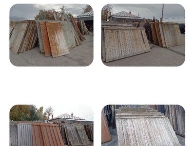 Rustic cabin wood fence , barn wood and galvanized tin roofing (can deliver)