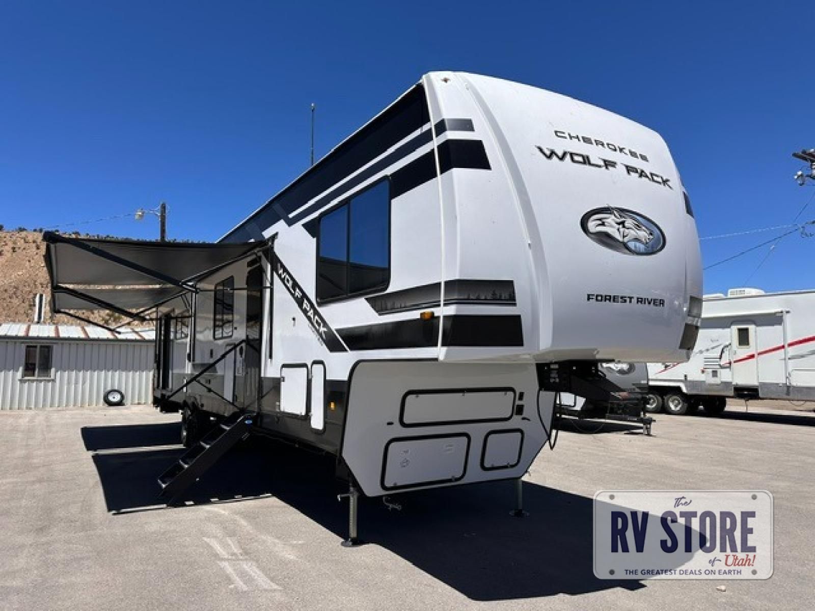 2027 Forest River RV Cherokee Wolf Pack 350PACK15 Toy Hauler Fifth Wheel Front Bedroom|Loft|Outdoor Kitchen|Two Entry/Exit Doors