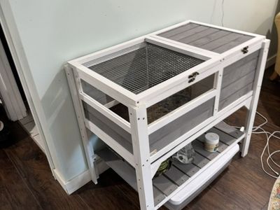 Tortoise Habitat Or Rabbit Hutch For Dwarf bunny