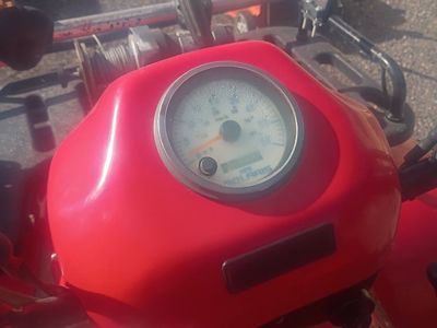 2001 Polaris sportsman 500 w plow and cargo box.