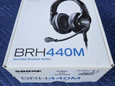 Shure BRH440M Dual-Sided Broadcast Headset w/Cable
