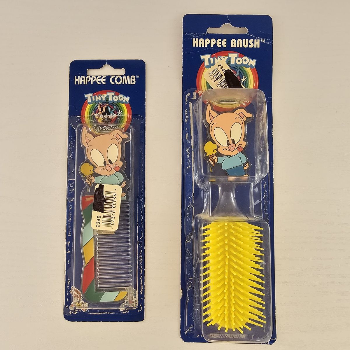 Rare Vintage Porky Pig Hairbrush And Comb NIB