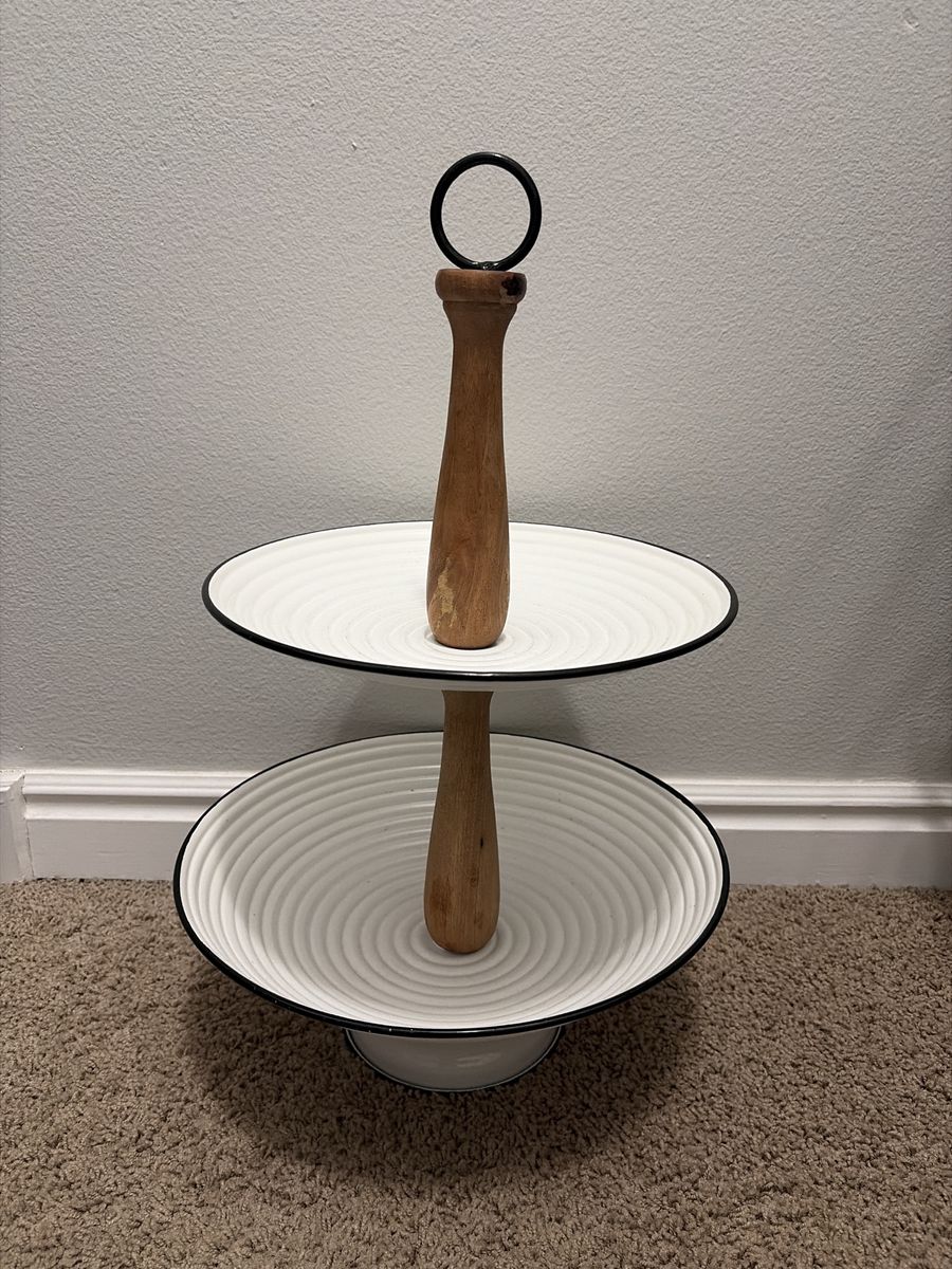Darling Metal Two Tier Curved  Farmhouse Stand