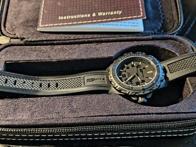 Isobrite T100 Tritium Chronograph Watch - Sapphire Crystal, Carbon Fiber, 200m Water Resist