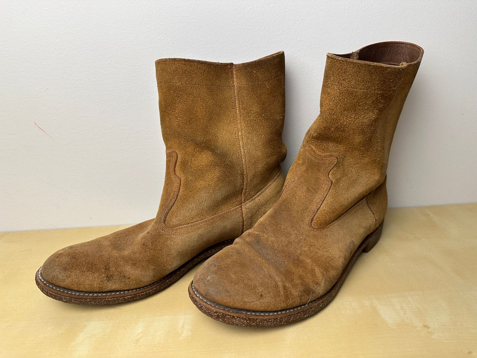 Vintage Biltrite Suede Western Boots, Unknown Size