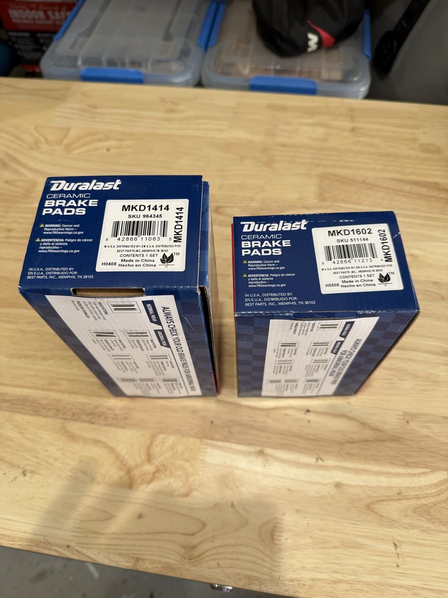 Ford f150 duralast ceramic brake pads NEW in box