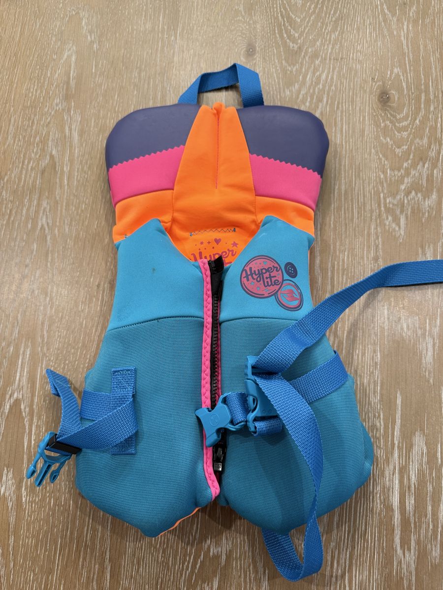 Hyperlite Child / Infant Life Vest - Blue, Pink, & Orange
