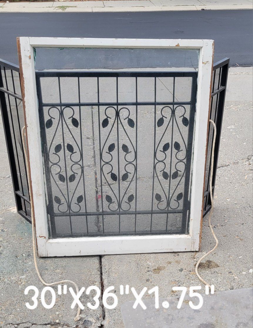 Vintage Wooden Single Pane Window