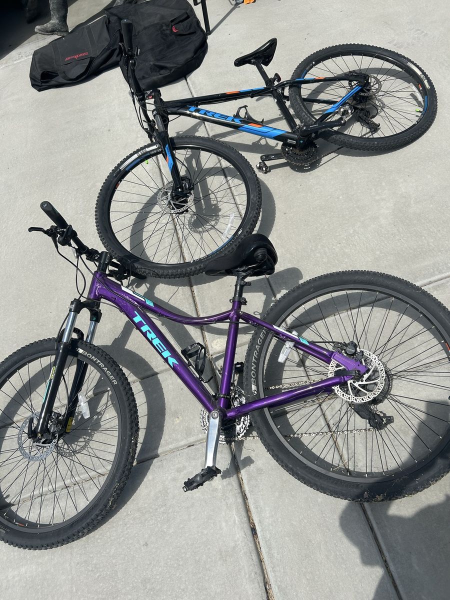 Pair of Trek marlin bicycles