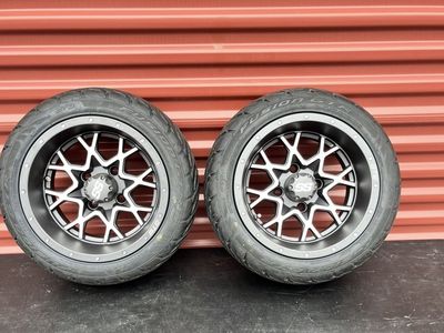 Two Fusion GTR 215/40 R 12 Golf Cart Tires New