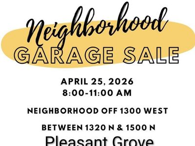 Neighborhood Yard Sale