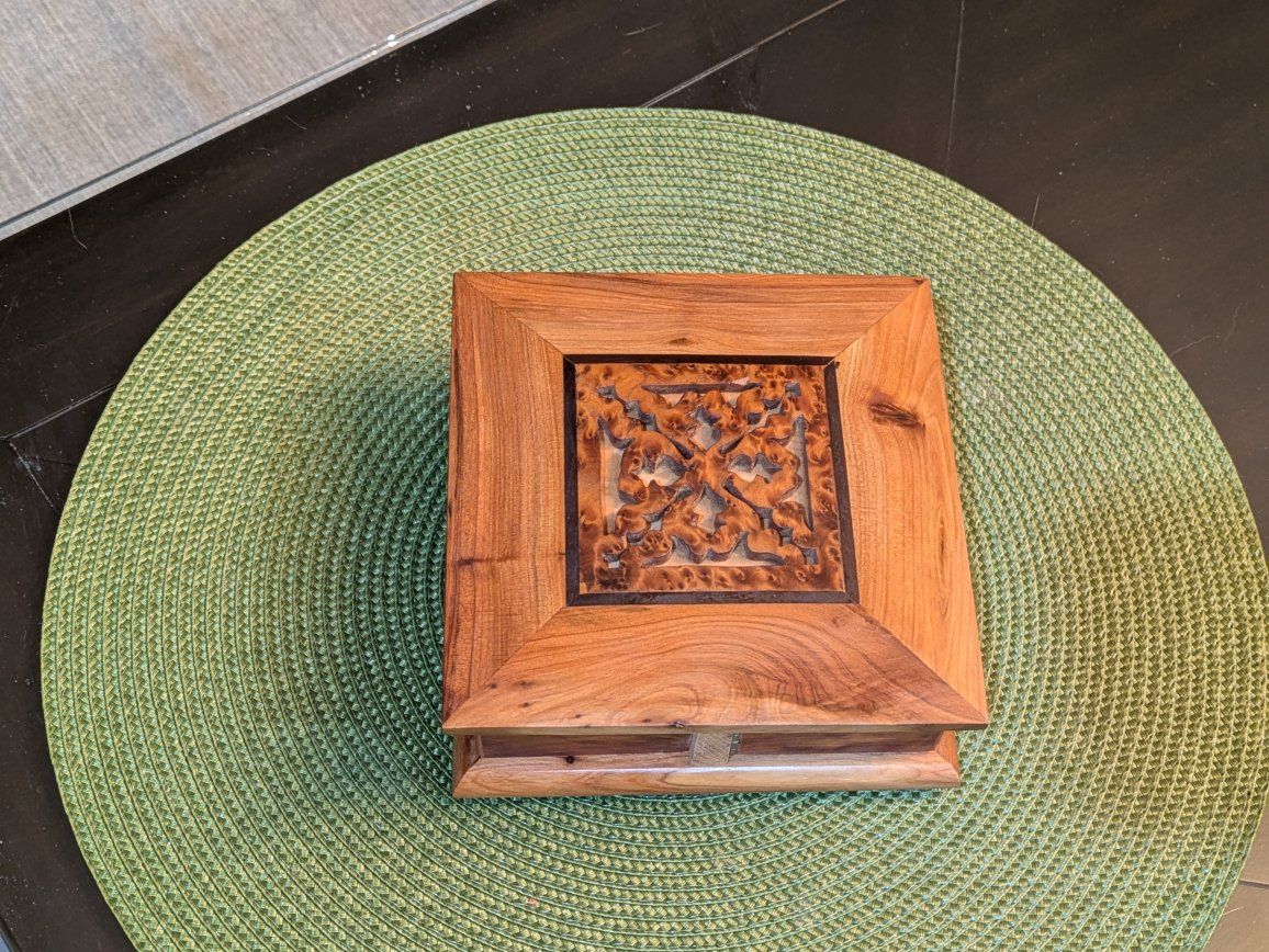 NEW Moroccan Wood-carved Boxes