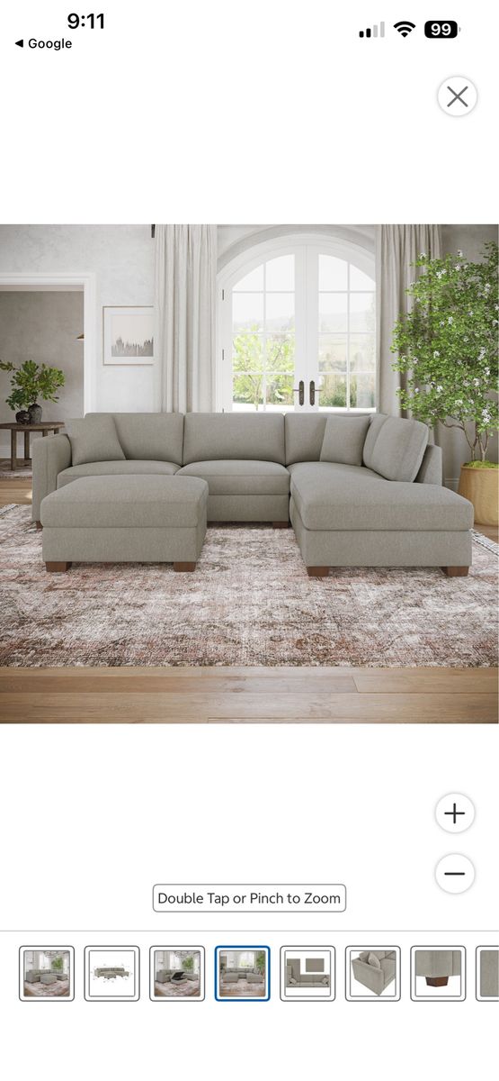 Thomasville Walsen Sectional with Storage Ottoman-Costco ( New in box )