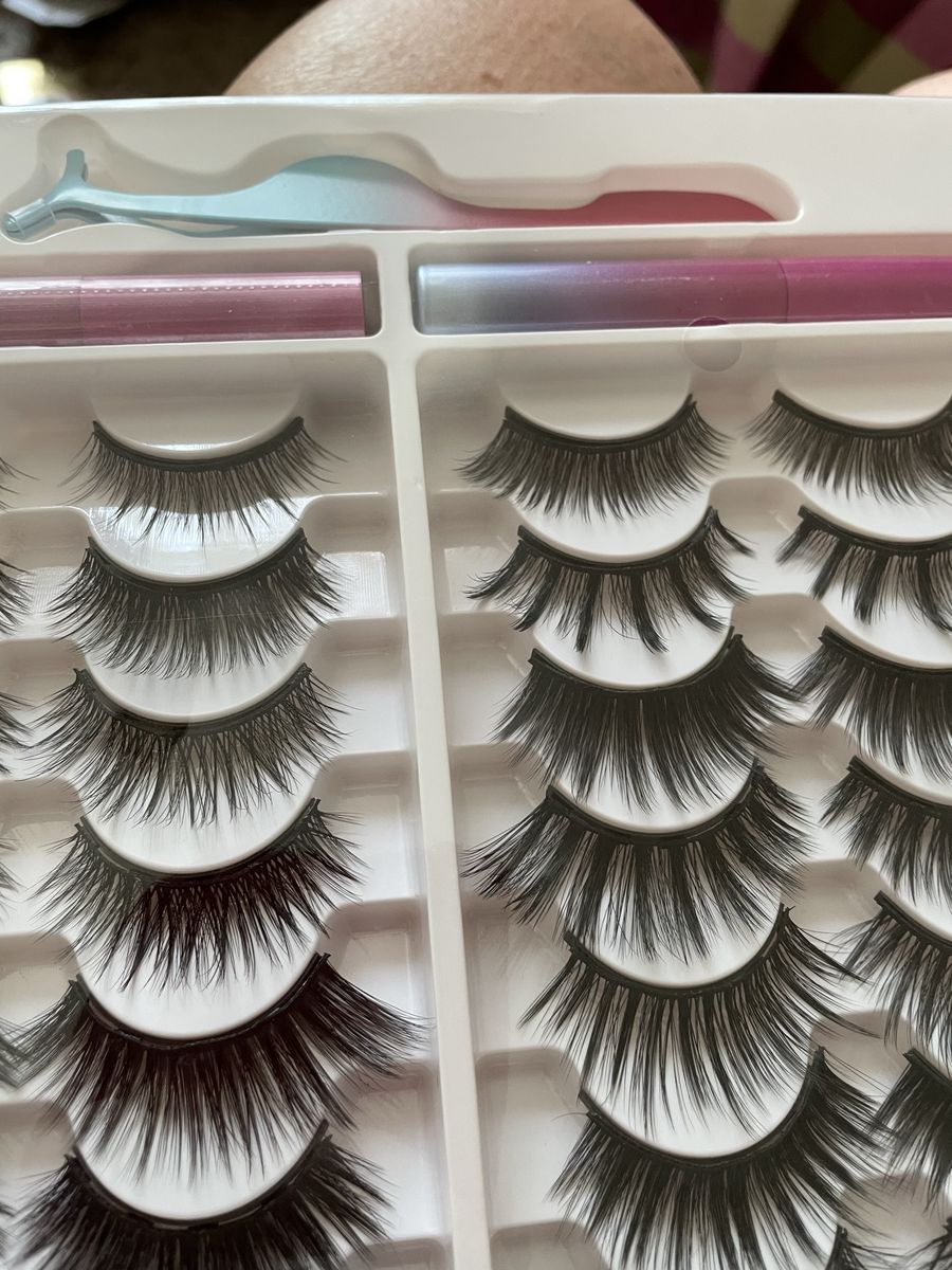 Magnetic Eyelashes and Eyeliner Kit with Multiple Styles, brand new crimping hair iron brand new disco splash eyeshadow and much
