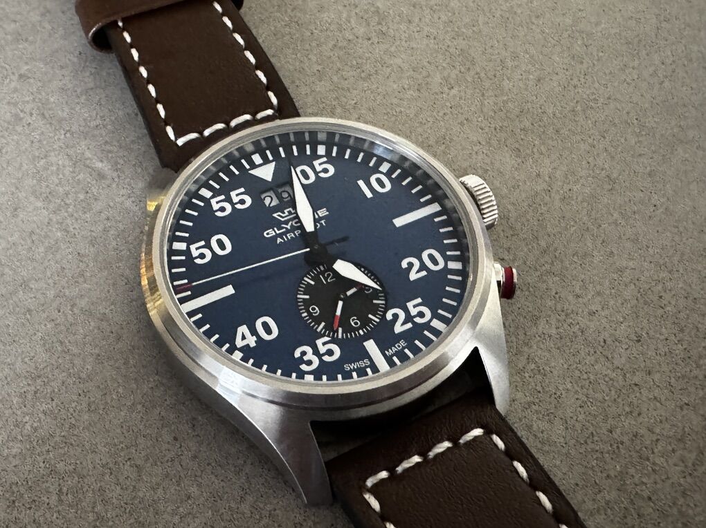 Glycine AirPilot 44mm Swiss Made Quartz Watch